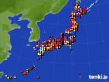 アメダス実況(日照時間)(2015年09月14日)