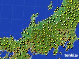 2015年09月14日の北陸地方のアメダス(気温)