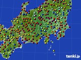 関東・甲信地方のアメダス実況(日照時間)(2015年09月15日)