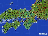 近畿地方のアメダス実況(日照時間)(2015年09月15日)