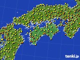 2015年09月15日の四国地方のアメダス(気温)