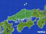2015年09月17日の中国地方のアメダス(降水量)