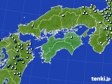 四国地方のアメダス実況(降水量)(2015年09月17日)