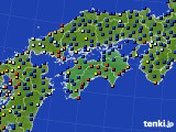 四国地方のアメダス実況(日照時間)(2015年09月17日)
