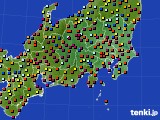 関東・甲信地方のアメダス実況(日照時間)(2015年09月19日)