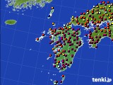 九州地方のアメダス実況(日照時間)(2015年09月19日)