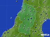 2015年09月19日の山形県のアメダス(風向・風速)