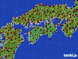 四国地方のアメダス実況(日照時間)(2015年09月20日)