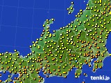 2015年09月20日の北陸地方のアメダス(気温)