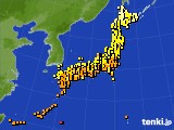 アメダス実況(気温)(2015年09月20日)