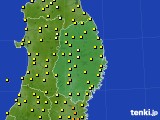 2015年09月20日の岩手県のアメダス(気温)