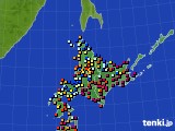2015年09月21日の北海道地方のアメダス(日照時間)