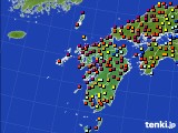 九州地方のアメダス実況(日照時間)(2015年09月21日)