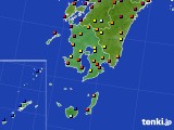 鹿児島県のアメダス実況(日照時間)(2015年09月21日)