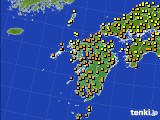 九州地方のアメダス実況(気温)(2015年09月21日)