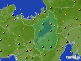 滋賀県のアメダス実況(気温)(2015年09月21日)