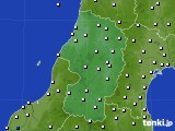 2015年09月21日の山形県のアメダス(風向・風速)