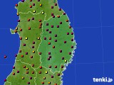 岩手県のアメダス実況(日照時間)(2015年09月22日)