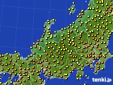 2015年09月22日の北陸地方のアメダス(気温)