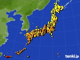 アメダス実況(気温)(2015年09月22日)