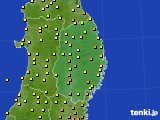 岩手県のアメダス実況(気温)(2015年09月22日)