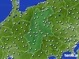 長野県のアメダス実況(風向・風速)(2015年09月22日)