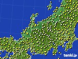 2015年09月24日の北陸地方のアメダス(気温)