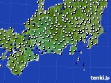 東海地方のアメダス実況(風向・風速)(2015年09月24日)