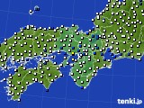 近畿地方のアメダス実況(風向・風速)(2015年09月24日)