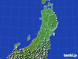 2015年09月25日の東北地方のアメダス(降水量)