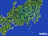 関東・甲信地方のアメダス実況(日照時間)(2015年09月25日)