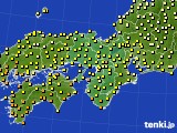 近畿地方のアメダス実況(気温)(2015年09月25日)