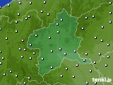 2015年09月25日の群馬県のアメダス(風向・風速)