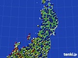 2015年09月26日の東北地方のアメダス(日照時間)