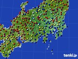 関東・甲信地方のアメダス実況(日照時間)(2015年09月27日)