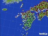 2015年09月27日の九州地方のアメダス(日照時間)