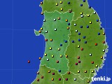 2015年09月27日の秋田県のアメダス(日照時間)