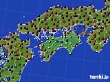 2015年09月29日の四国地方のアメダス(日照時間)