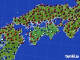 四国地方のアメダス実況(日照時間)(2015年09月29日)