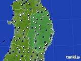 2015年09月29日の岩手県のアメダス(風向・風速)