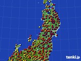 2015年09月30日の東北地方のアメダス(日照時間)