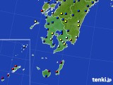 2015年10月01日の鹿児島県のアメダス(日照時間)