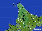 道北のアメダス実況(風向・風速)(2015年10月01日)