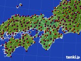 2015年10月02日の近畿地方のアメダス(日照時間)