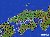 中国地方のアメダス実況(日照時間)(2015年10月02日)