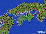 2015年10月02日の四国地方のアメダス(日照時間)