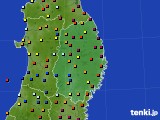岩手県のアメダス実況(日照時間)(2015年10月02日)