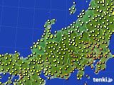 2015年10月02日の北陸地方のアメダス(気温)