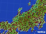北陸地方のアメダス実況(日照時間)(2015年10月03日)