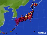 アメダス実況(日照時間)(2015年10月03日)